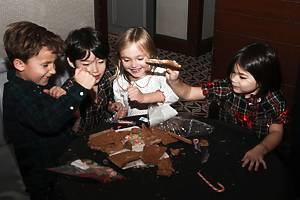 Kids explore Passport to Santa