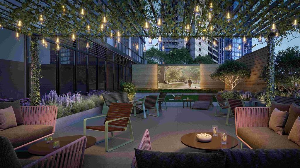 The Everly outdoor patio