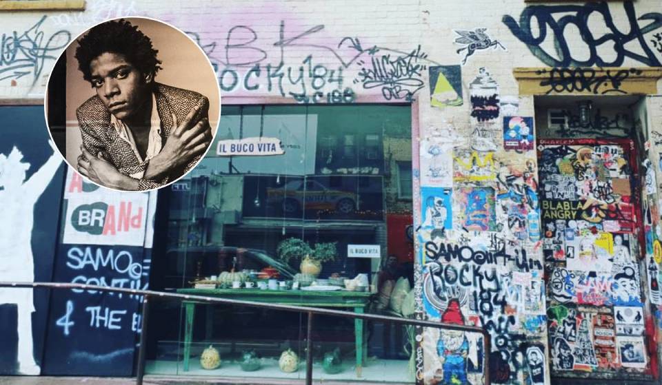 Questo famoso tratto di Great Jones Street è ora ufficialmente rinominato in onore di Jean-Michel Basquiat, proprio davanti alla sua ex casa