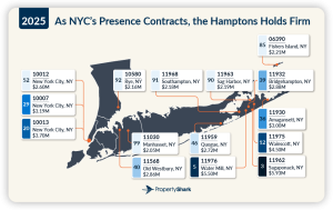 graphic showing ny zip codes that are the most expensive in the US