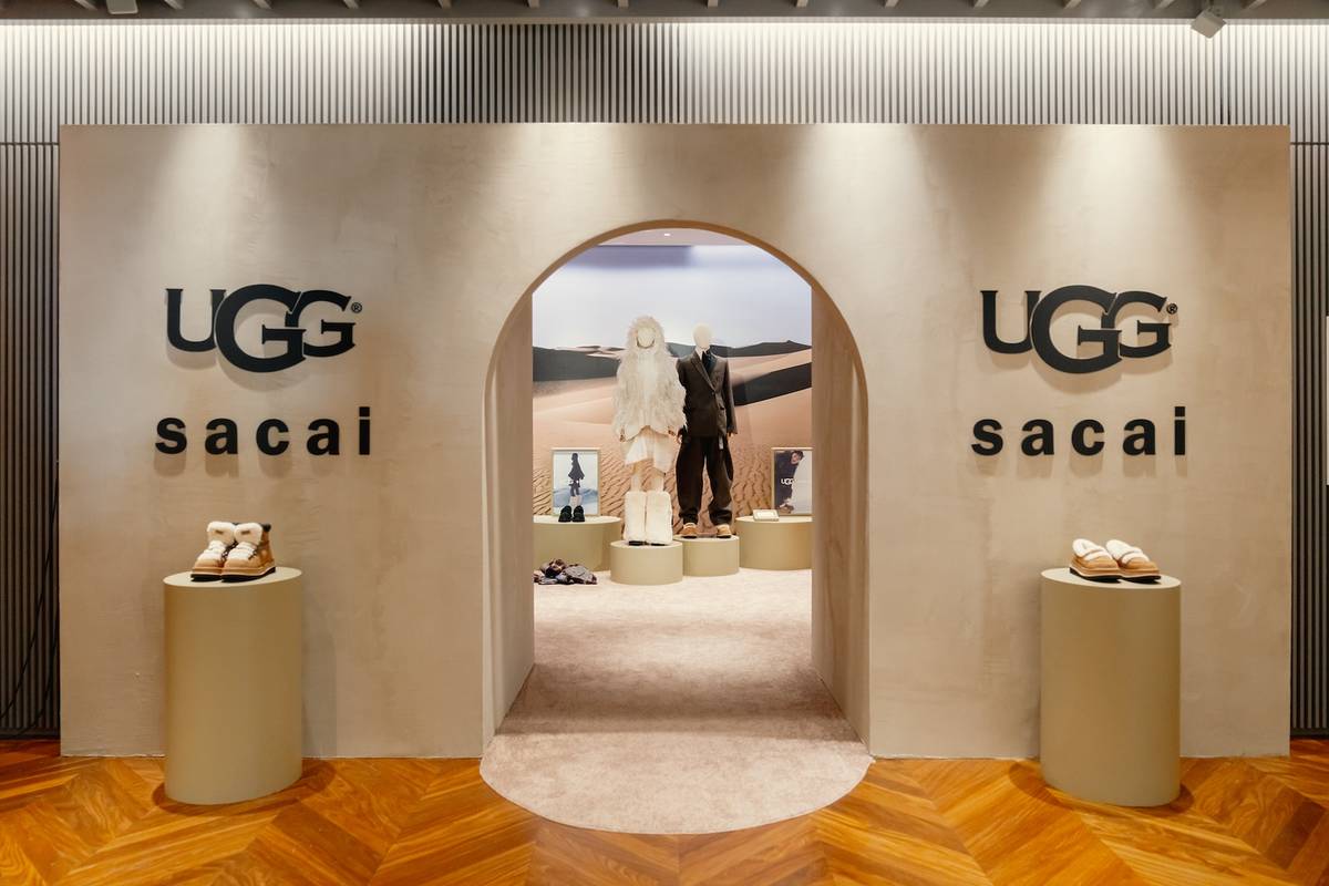 Ugg x Sacai room at the Feel House pop up