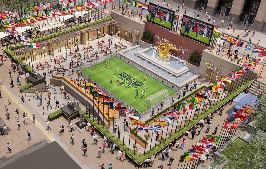 For The First Time: NYC Is Hosting The World Cup&#8217;s Biggest Fan Village — See How The Famous Ice Rink Will Look