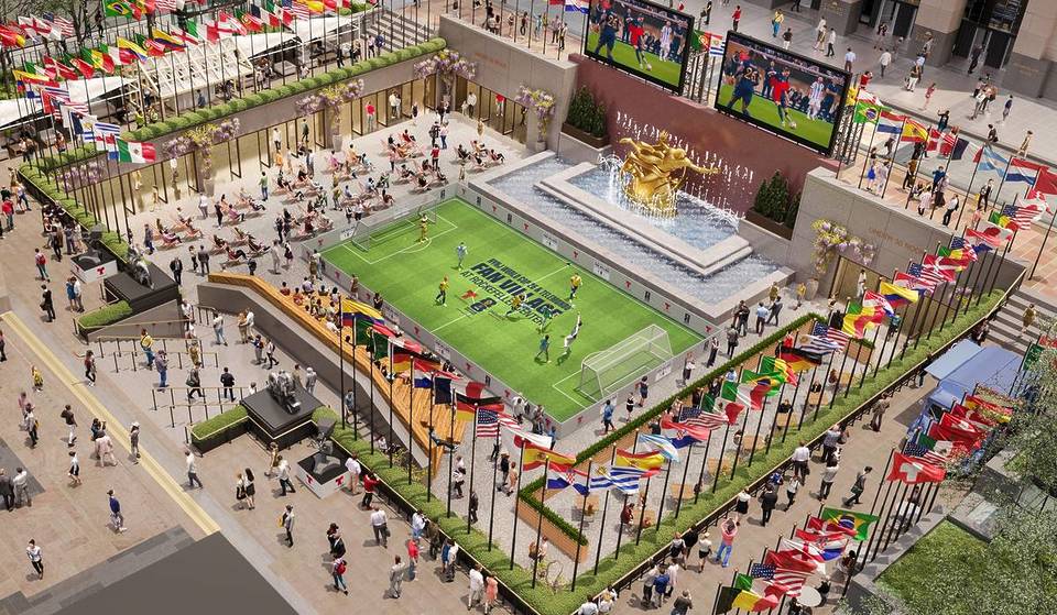 Pela primeira vez: Nova York sediará a maior Fan Village da Copa do Mundo &#8211; veja como será a famosa pista de patinação no gelo
