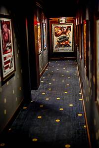 metro cinema hallway with movie posters