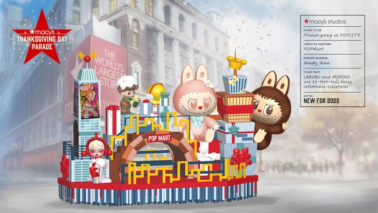 labubu pop mart float macys thanksgiving day parade