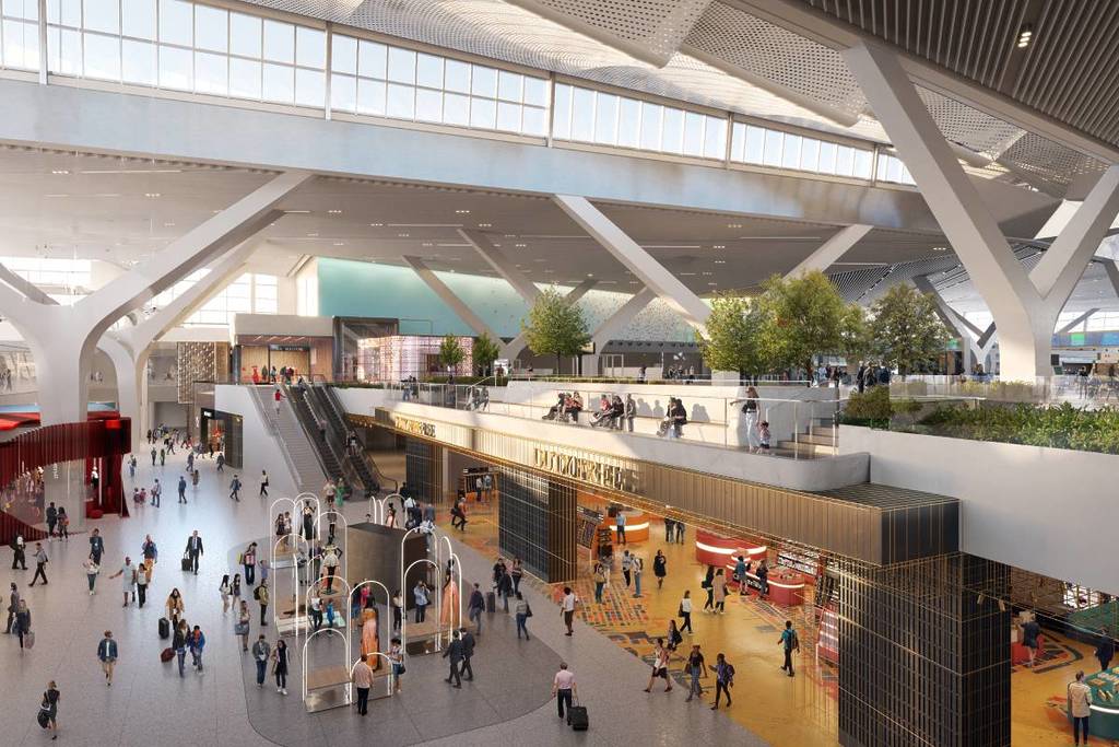 Rendering von JFKs neuem Terminal One