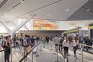 Rendering of the new Terminal One at JFK