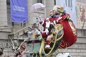 santa at the Macy's Thanksgiving Day Parade