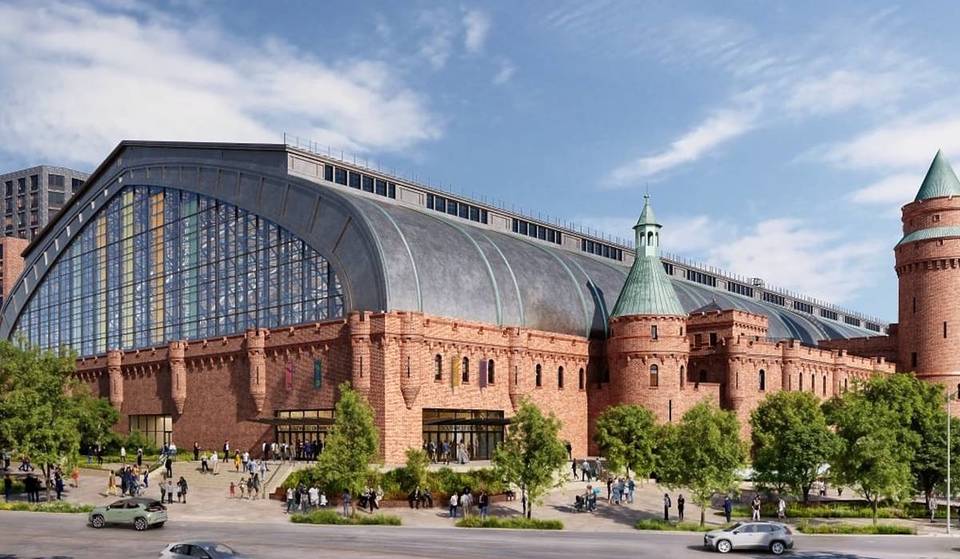 Een van NYC’s laatste overgebleven wapenmagazijnen wordt omgetoverd tot een $216 miljoen kostende ‘Community Hub’ met een evenementenruimte, commercieel vastgoed en betaalbare woningen