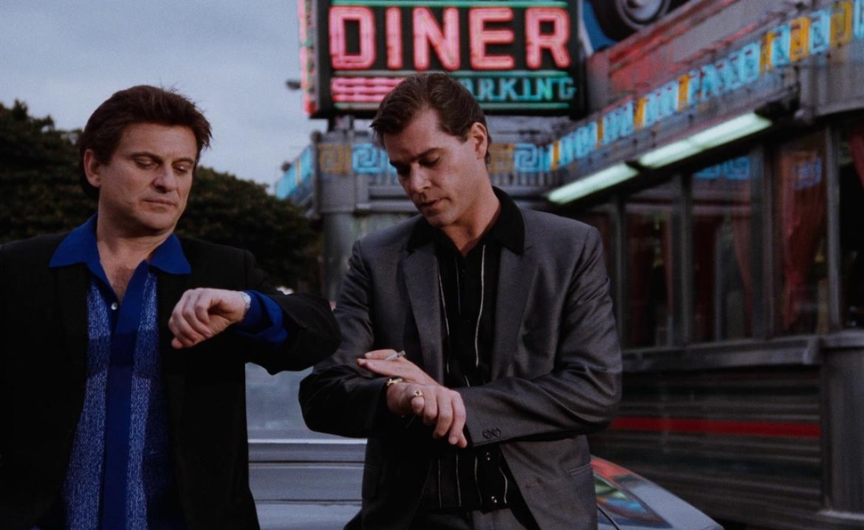 Ein Standbild aus Goodfellas, dem Klassiker von Scorsese, einem der beliebtesten New York-Filme von Letterboxd.