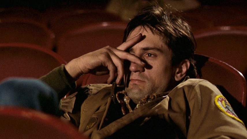 Robert De Niro in einer Szene aus Taxi Driver, einem der wichtigsten New-York-Filme, den Letterboxd favorisiert.