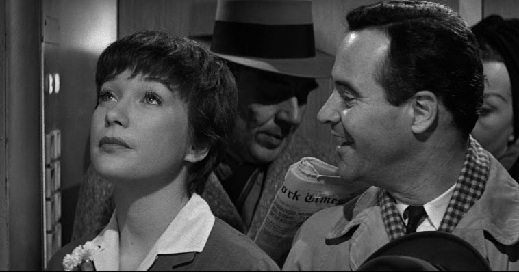 Jack Lemmon und Shirley MacLaine in einer Szene aus Der Pate - Ein Lieblingsfilm aus New York Letterboxd-Beitrag.