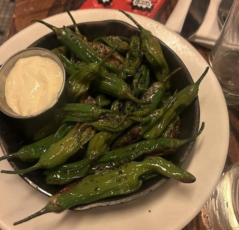 Fried peppers from The Smith bar and bistro in NYC