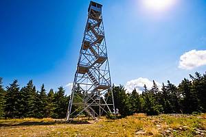 USA National Park Scenic view of Fire Tower hiking destination