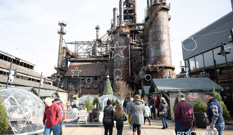 The Most Magical Christmas Market in the U.S. Is Only 90 Minutes From NYC — Set Against Illuminated 100-Year-Old Steel Ruins in ‘Christmas City USA’