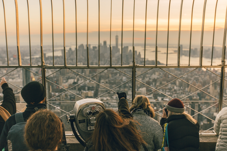 View of the skyline from the Empire State Building