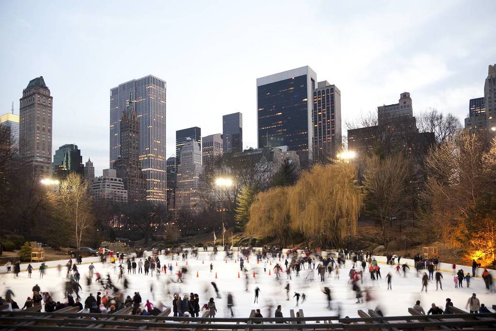 Ice Skating in Central Park at Wollman Rink