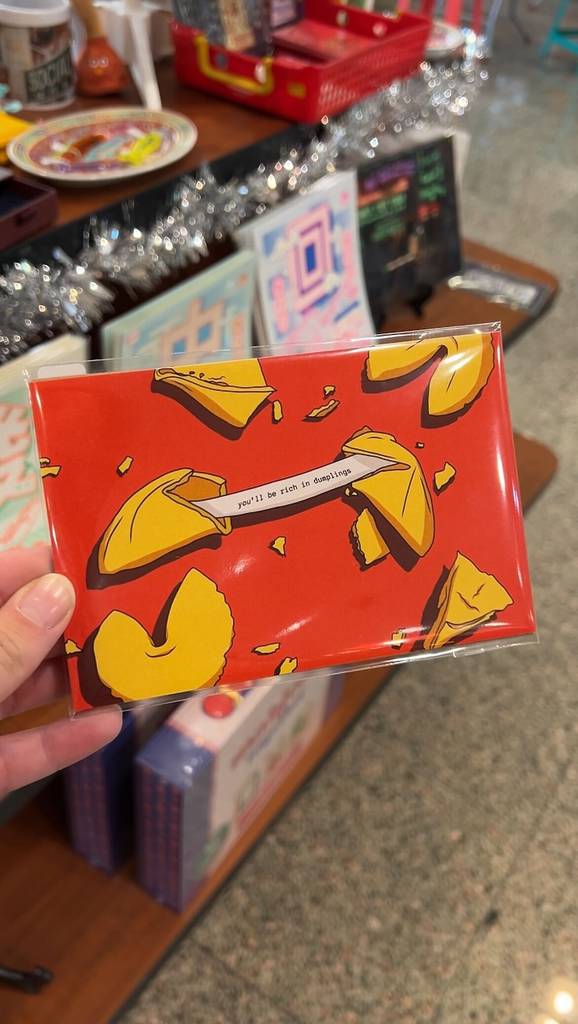 Chinatown Holiday Market card from indie vendor