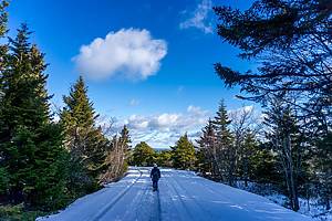 Hiking in Cadillac mountain, Maine