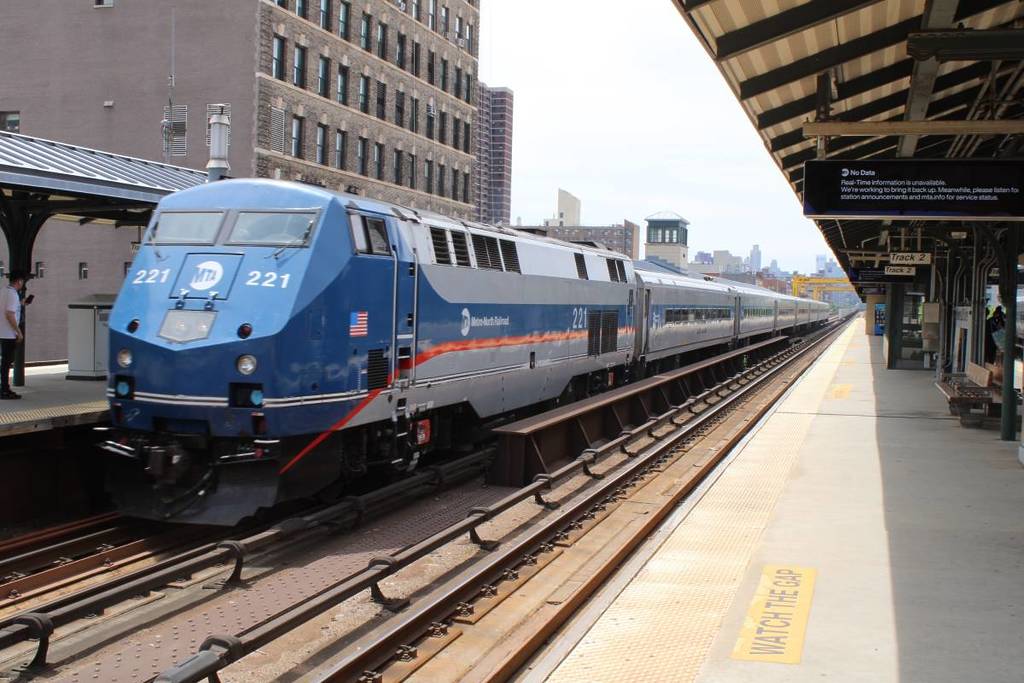 Harlem, New York - 12th May, 2024: Metro North is at New York City Harlem 125th Street Station, waiting to carry passengers to Harlem, Westchester, Putnam and Dutchess Counties