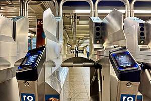 subway turnstile fins paddles