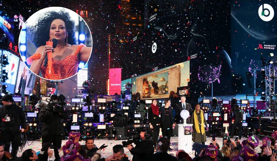 Diana Ross tritt bei der größten und längsten Ausgabe von Dick Clark’s New Year’s Rockin‘ Eve live am Times Square auf