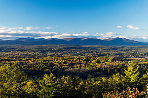 View of the Catskills from back side of Shawangunk Escarpment along scenic Route 44/55, Ulster County, Hudson Valley Region