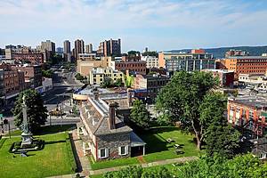 Yonkers is the fourth most populous city in the U.S. state of New York. Yonkers directly borders the Bronx and is located two miles north of Manhattan at the municipalities' closest points