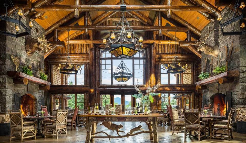 This Luxe Hidden Retreat In Upstate NY Feels Like Living In A Real-Life Snow Globe — With Private Lean-Tos, Heated Outdoor Pools, & Nightly S’mores