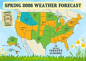 2026 US Spring Weather Forecast - Old Farmer's Almanac