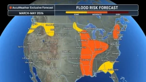 flood risk forecast spring 2026 AccuWeather