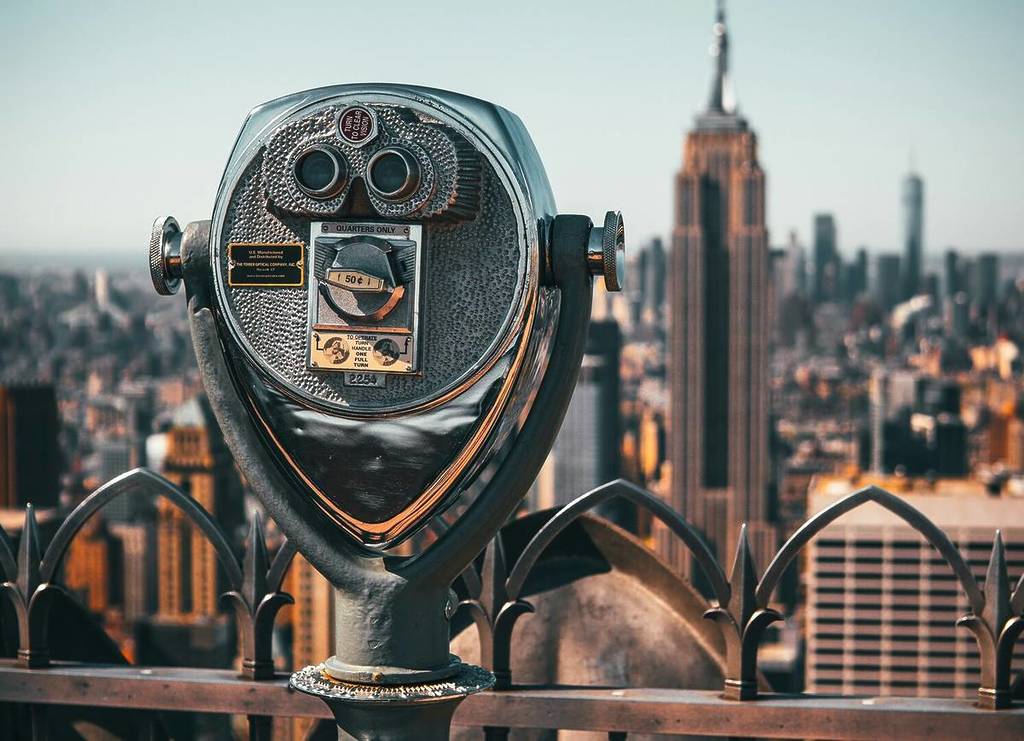 Jumelles sur un toit de New York