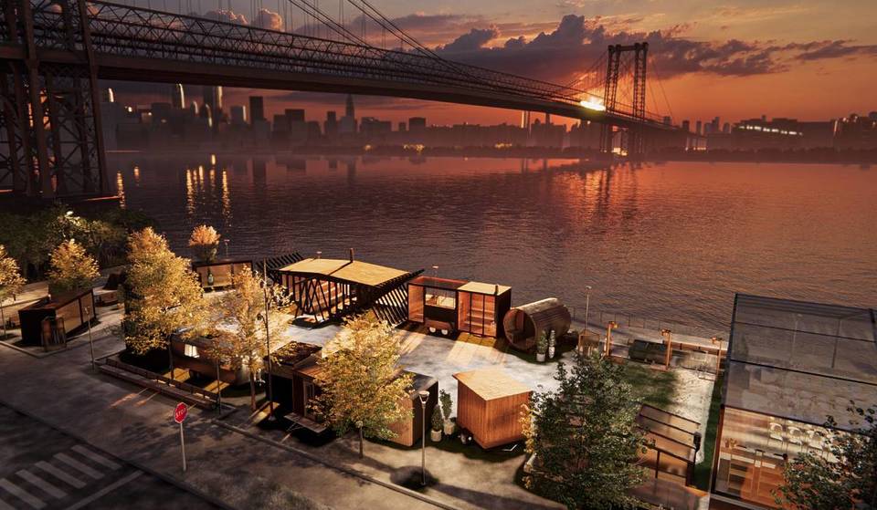 El festival de saunas más grande de Estados Unidos se apodera de la costa de Williamsburg: 17 saunas, programación pública gratuita, 3 semanas.