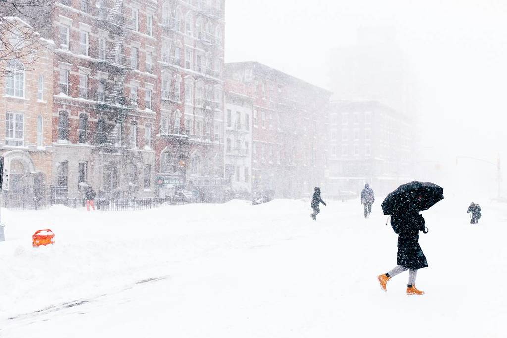 nieve en Nueva York