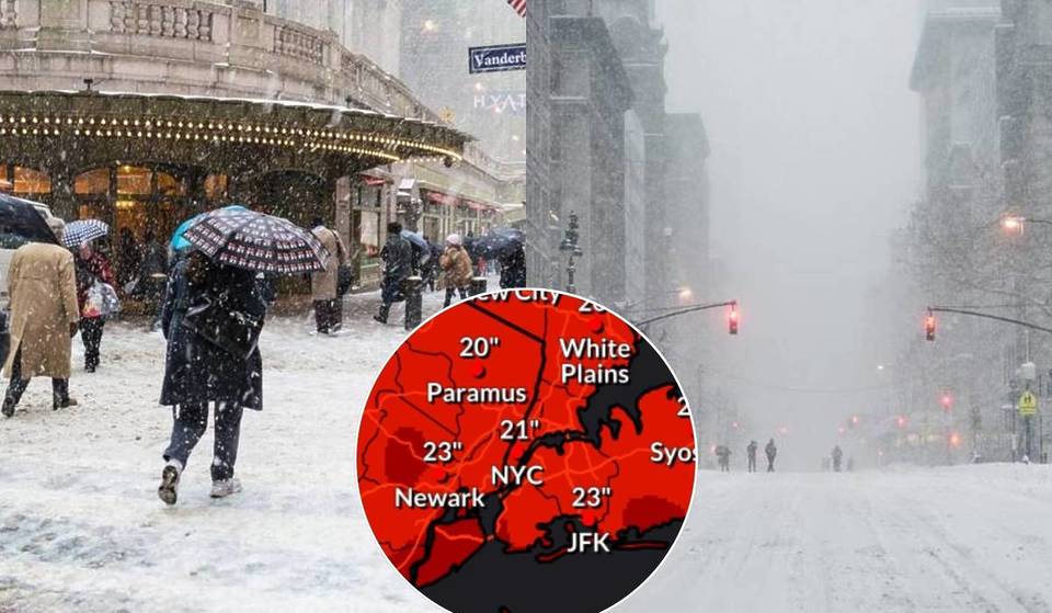 La inminente tormenta de nieve en Nueva York se ha elevado a una rara «alerta por ventisca» con una previsión de 13 a 18 pulgadas: «Esta será una tormenta muy intensa. Por favor, tómenla en serio».