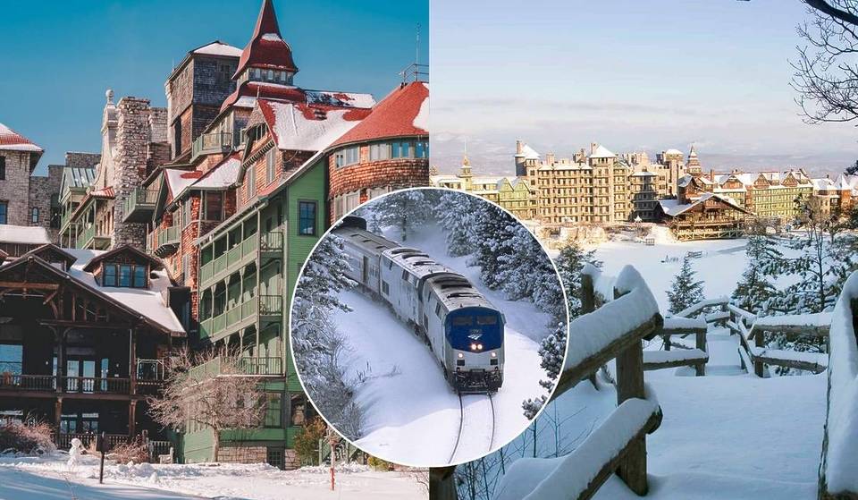 The Most Scenic Train Ride From Penn Station Leads To This Victorian Castle In The Mountains —   Board The Empire Service To Wake Up In A Snowy 40,000-Acre Fairytale
