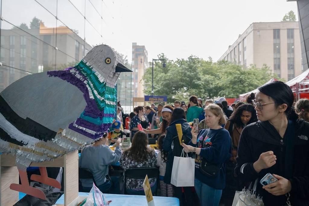 pigeon pinata at nyc's Pigeon Fest