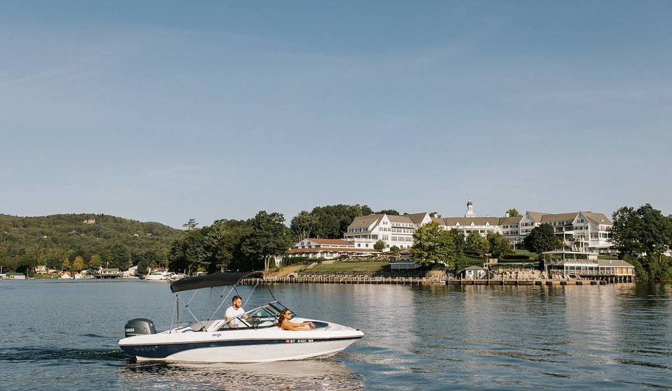 You Can Ride The Most Scenic Train Route In The Northeast From NYC To This Historic Victorian Island Resort  — Experience 360 Degree Lake Views, Gilded Age Glamor And Scenic Sunset Cruises