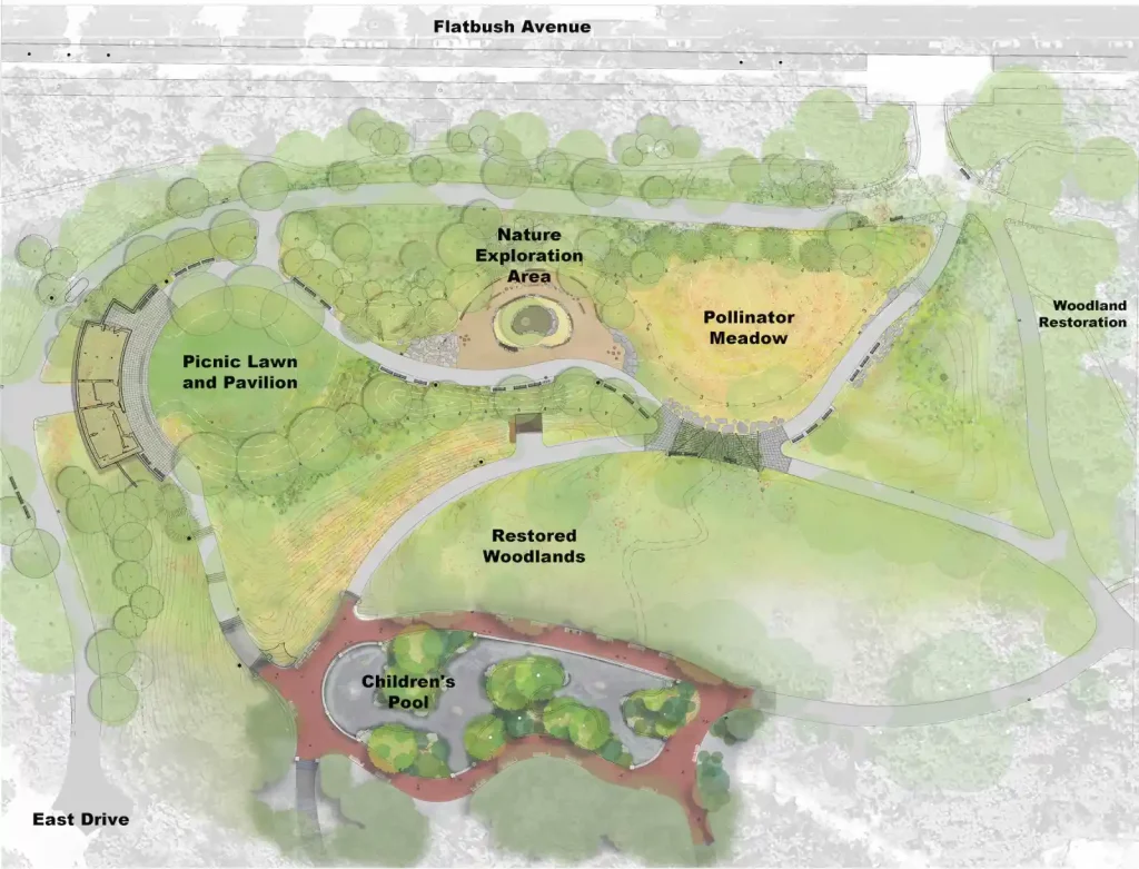 Prospect Park Renderização do Vale