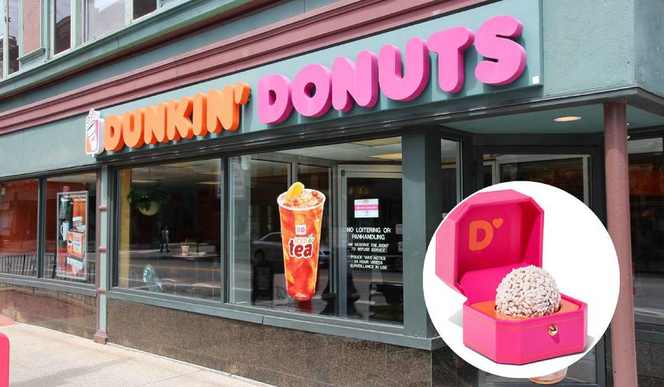 Dunkin’ offre GRATUITEMENT des boîtes à bagues « I Dough » et des Munchkins Wedding Cake ce vendredi (20 mars)