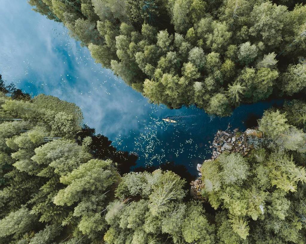 Kajakken op de Squirrel Route Visit Finland