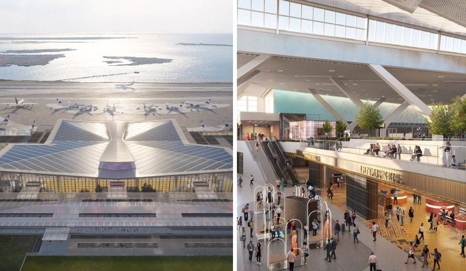Le nouveau Terminal 1 de JFK, d&rsquo;une valeur de 9,5 milliards de dollars, est « presque aussi grand que l&rsquo;ESB » : découvre l&rsquo;intérieur de la première phase qui devrait ouvrir en 2026