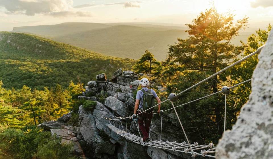 You Can Walk Between The Treetops At This ‘Sky Ladder’ Adventure Hidden In A Hudson Valley Castle
