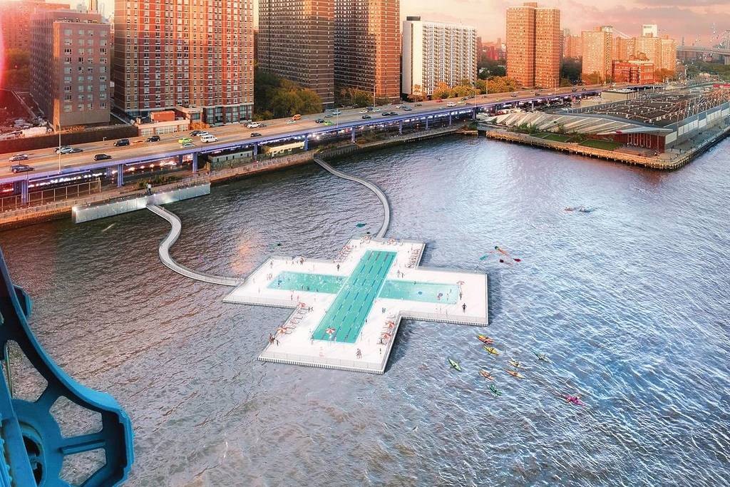 After Over a Decade of Planning, NYC’s Futuristic Floating Pool in the East River Will Begin Testing This Summer
