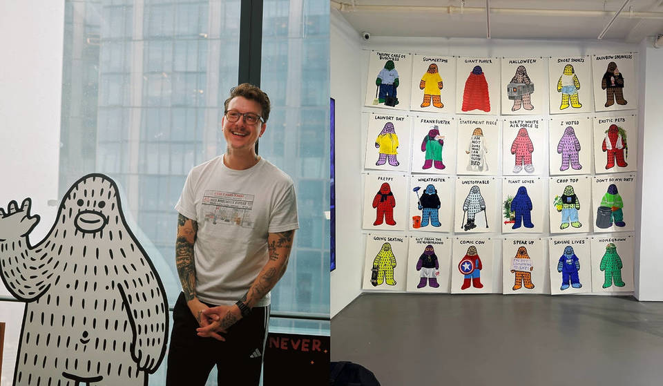 The ape you’ve seen on NYC street lamps for 15 years just got a jaw-dropping, two-floor gallery takeover — and it’s 100% free