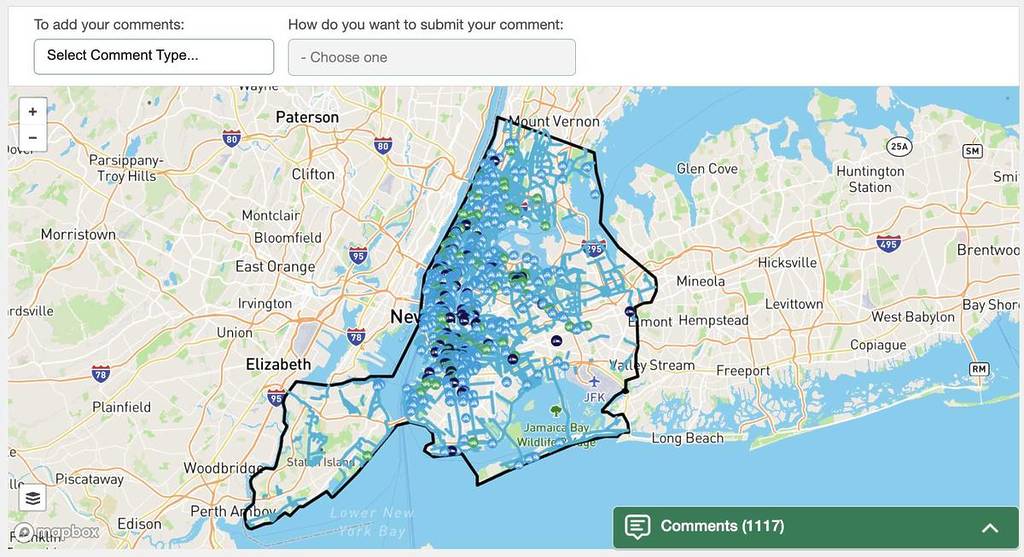 Feedback-Portal zum NYC Secure Bike Parking Program