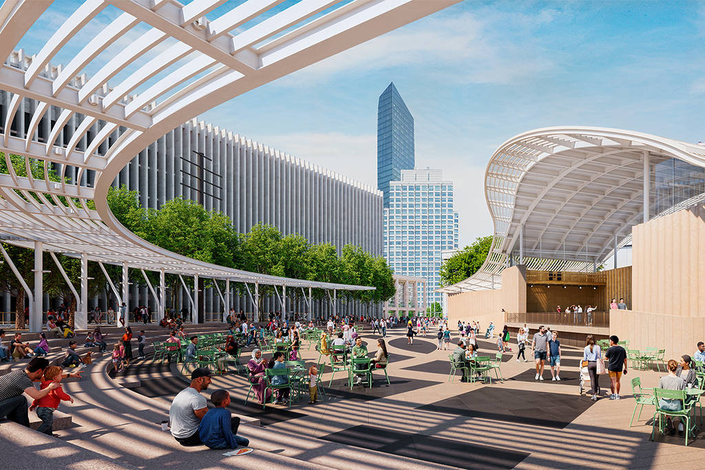 Le Lincoln Center démolit ses murs de béton pour construire un immense théâtre en plein air de 2 000 places et une oasis publique luxuriante