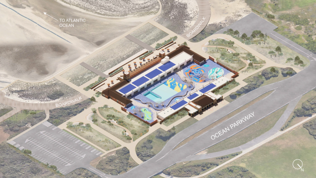 Rendu du Jones Beach East Bathhouse