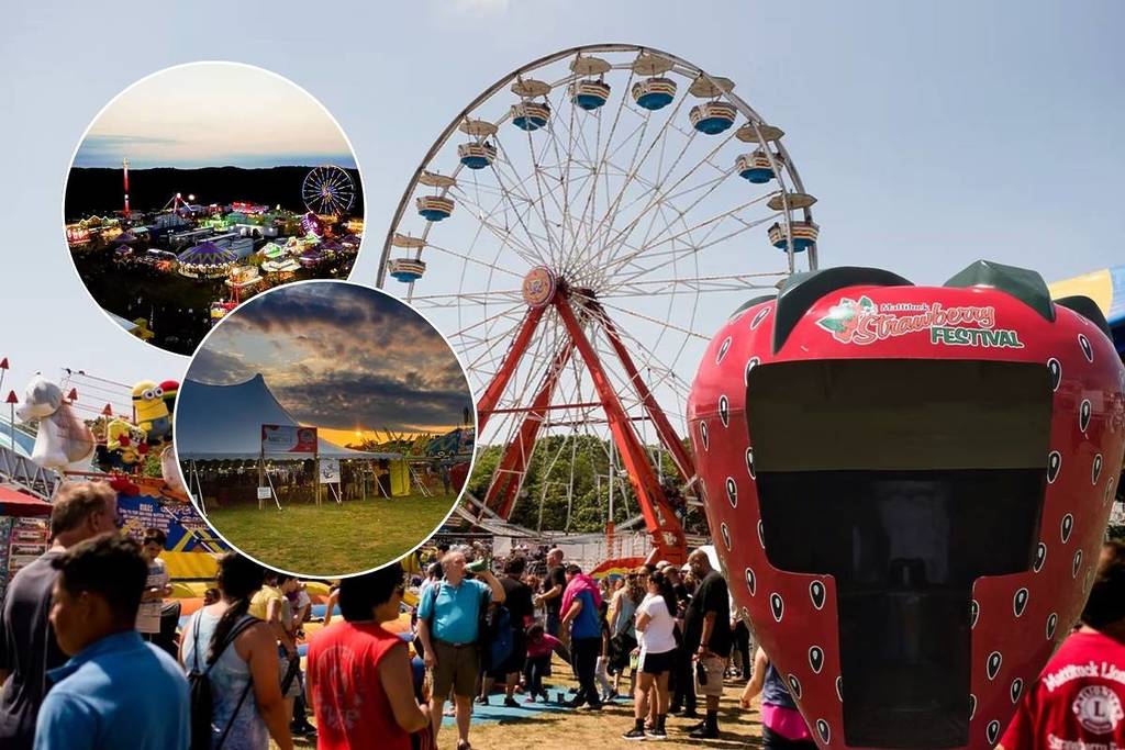 Het grootste aardbeienfestival van New York keert deze week terug, met vuurwerk, kermisattracties en bergen aardbeientaartjes