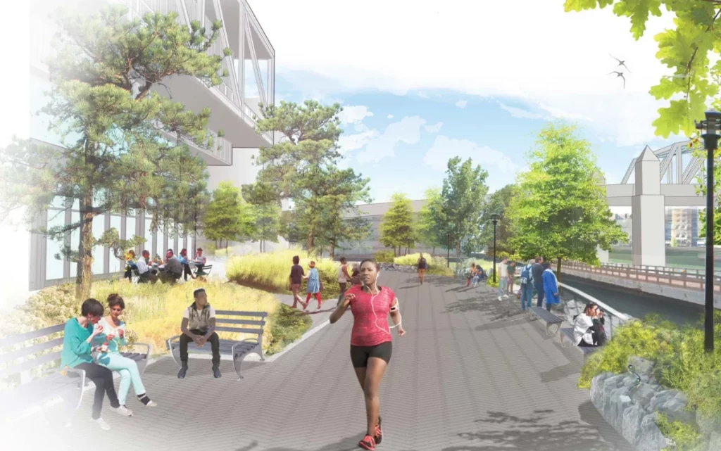 Lower Concourse Park – Visualisierung